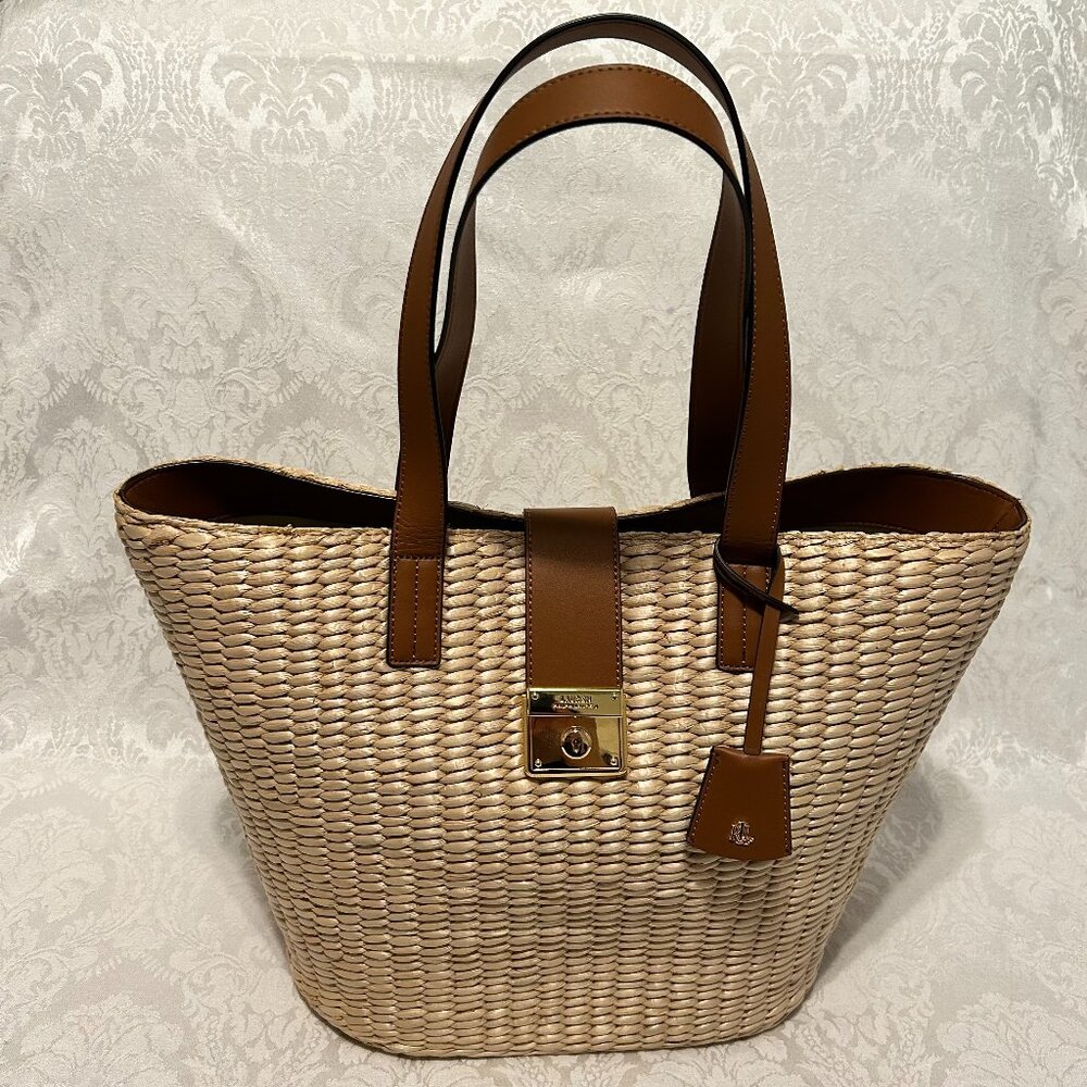 Lauren by Ralph Lauren Straw Reese Tote Women's bag